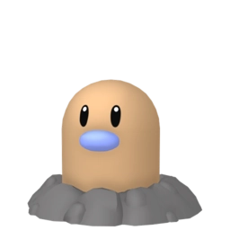 Shiny image of Diglett