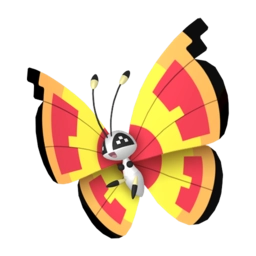 Shiny image of Vivillon Sun pattern